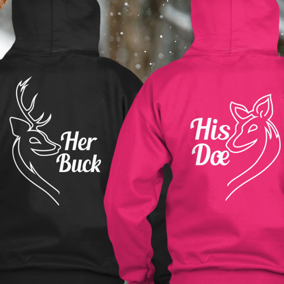 His doe and her best sale buck hoodies